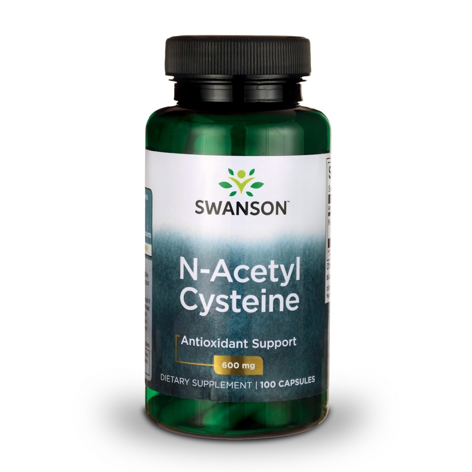 Swanson N-Acetyl Cysteine (NAC) Capsules, 600 mg, 100 Count