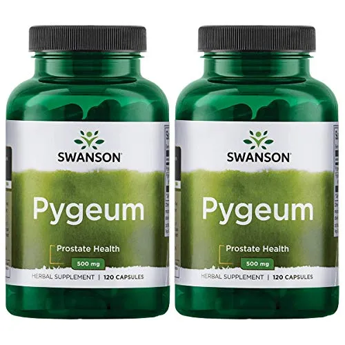 Swanson Pygeum - Herbal Supplement - Men's Health Supplement - (120 Capsules Each, 400 mg) (2 Pack)