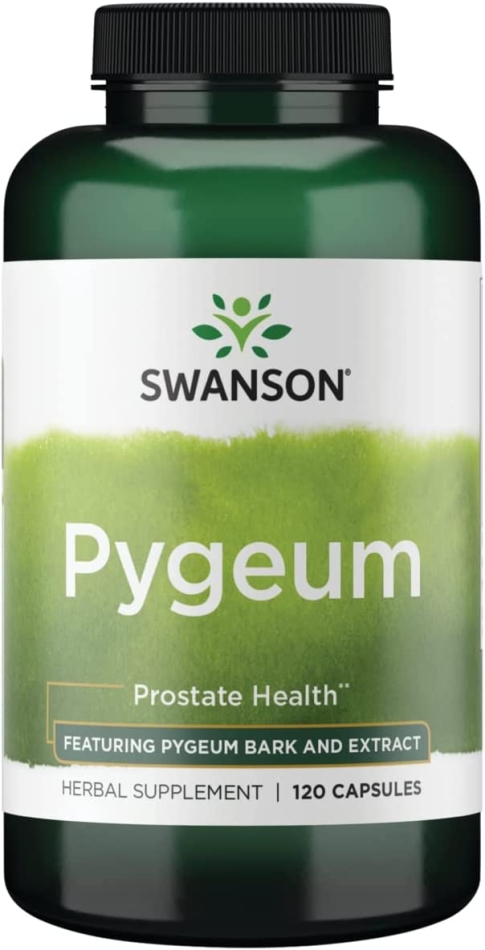 Swanson Pygeum - Herbal Supplement Promoting Male Prostate Health, Bladder, and Urinary Tract Health Support - Men's Health Supplement - (120 Capsules Each, 400 mg pack of 1)