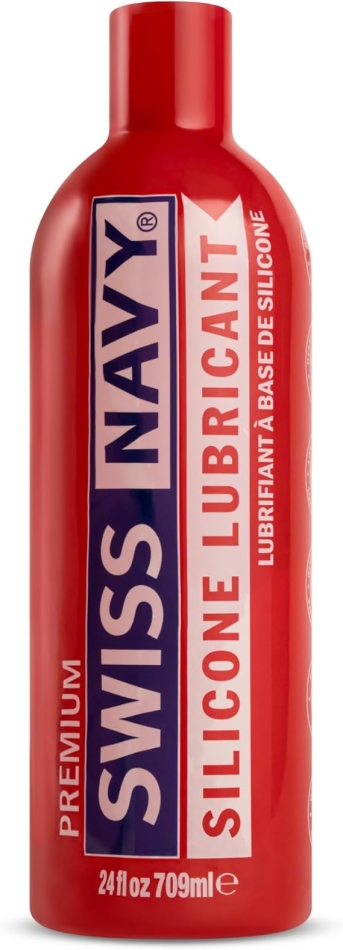Swiss Navy Premium Silicone Based Lubricant - 12 oz - Personal Lube for Men, Women & Couples - Condom, Latex Safe - Hypoallergenic - Unscented