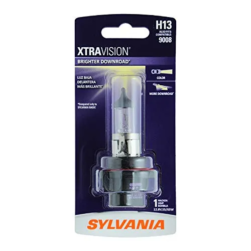 SYLVANIA H13 XtraVision Halogen Headlight Bulb, (Contains 1 Bulb)