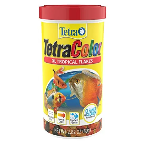 Tetra 16265 Color Tropical Flakes with Natural Color Enhancer, 2.82-Ounce