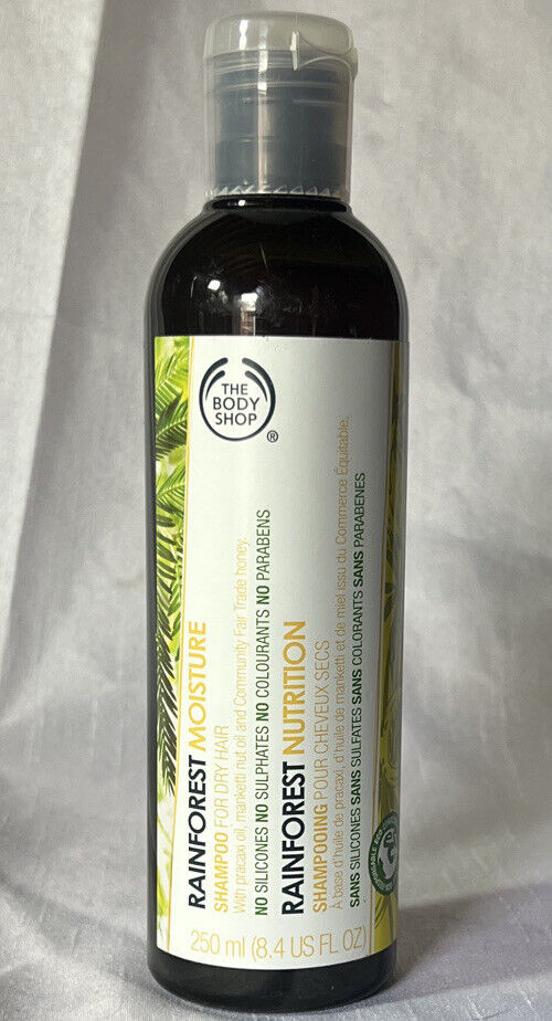 The Body Shop Rainforest Moisture Shampoo Dry Hair 8.4 oz/250 ml DISCONTINUED