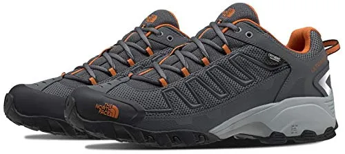 The North Face Men's Ultra 109 Waterproof Trail Shoe, Zinc Grey/Burnt Orange, 11 D