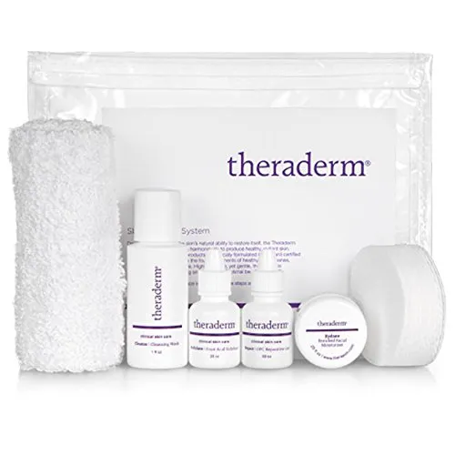 Theraderm Skin Renewal Travel System with Gentle Moisturizer - TSA Approved - 2-week supply