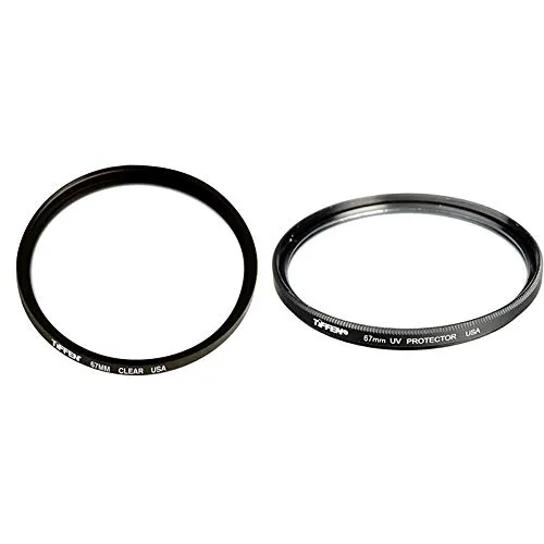 Tiffen 67CLR 67mm Clear Filter & 67UVP 67mm UV Protection Filter