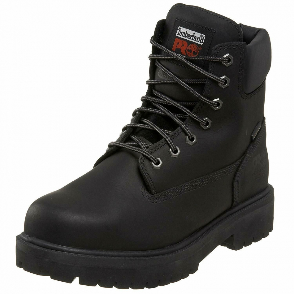Timberland Mens 6 wp Closed Toe Ankle Cold Weather Boots, Black, Size 9.0 ZoPR