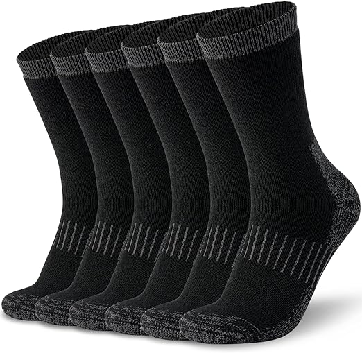 Time May Tell Mens Merino Wool Hiking Cushioning Socks For Outdoor Wool-Socks-For-Mens 3 Pack