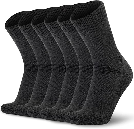 Time May Tell Mens Merino Wool Hiking Cushioning Socks For Outdoor Wool-Socks-For-Mens 3 Pack