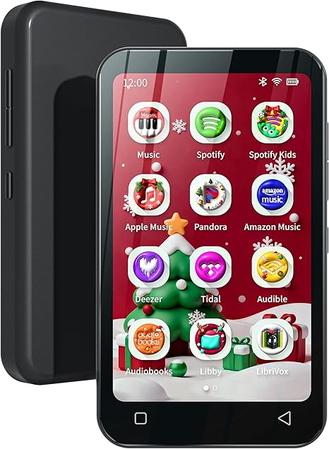 TIMMKOO 80GB Kids MP3 Player with Bluetooth, Parental Controls, Pre-Installed Spotify, Audible, 4