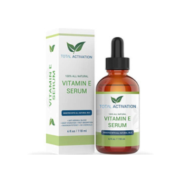 Total Activation Vitamin E Oil 100% Pure Cold Pressed Natural Antioxidant, Dry Skin Treatment Body Moisturizer Anti-Aging Skin Moisturizer Ultra-Hydrating Skin Healer Hair and Nail Growth Oil 4 oz