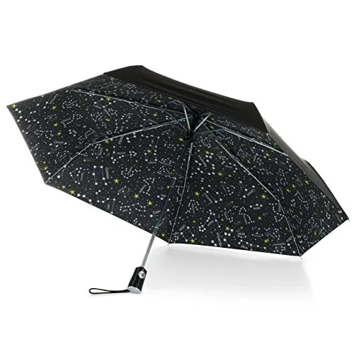 Totes Under Canopy Print Auto Open Close Umbrella, One Size, Zodiac