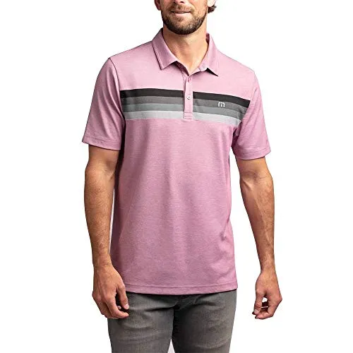 TravisMathew Never Better Polo Heather Dusk Blue XL
