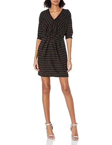 Trina Trina Turk Women's Birch V Neck Dolman Sleeve Dress, Multi, Medium