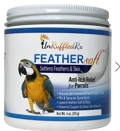 UNRUFFLEDRX FEATHERSOFT SCRATCHING BIRD TREATMENT, 4 OZ.
