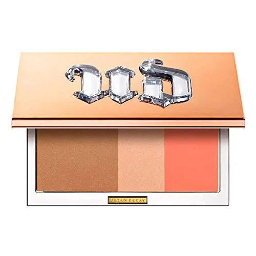Urban Decay Stay Naked Threesome Palette, Rise - Bronzer, Highlighter & Blush Trio - Natural Satin Finish - Lasts Up To 14 Hours