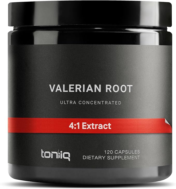 Valerian Root Capsules - Ultra High Potency 4:1 Extract - Highly Concentrated - Third-Party Lab Tested - 120 Capsules