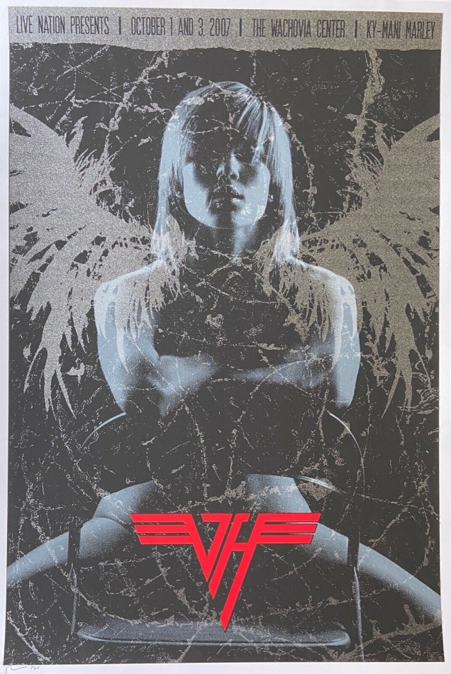 Van Halen, 2007, Philadelphia by Todd Slater. Signed and Numbered