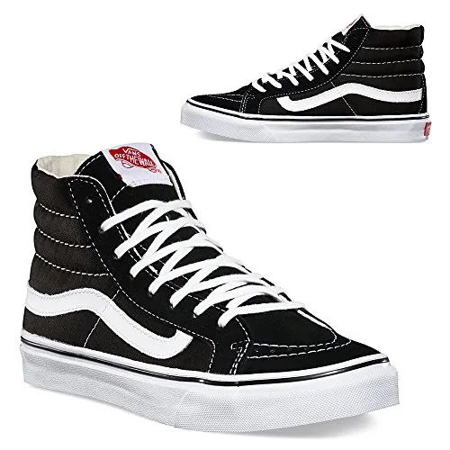 Vans Men's Old Skool(Tm) Core Classics (6.5 B(M) US Women / 5 D(M) US Men, SK8-HI TOP (Black.White))