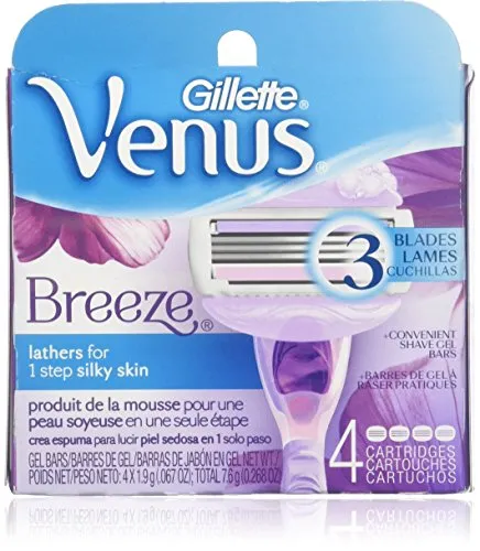 Venus Breeze Cart 4ct Size 4ct Gillette Venus Breeze Razor Cartridges 4ct