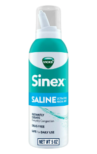 Vicks Sinex SALINE Ultra Fine Nasal Spray Mist INSTANTLY CLEAR EVERYDAY CONGESTION