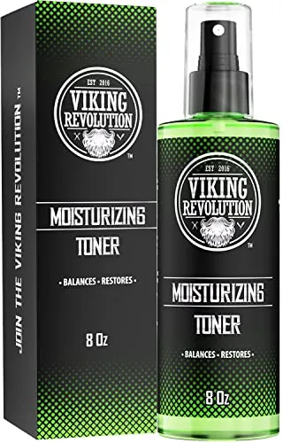 Viking Revolution Skin Toner for Men, Facial Toner Spray for Mens Face Care, Toner for Face - Hydrating Toner for Oily Skin, Balancing Toner for Sensitive Skin - Natural Facial Toner for Men (8oz)