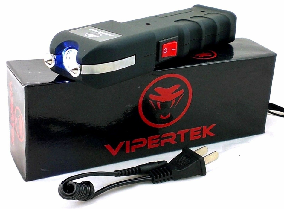 VIPERTEK VTS-989 Rechargeable Stun Gun w LED Light -
