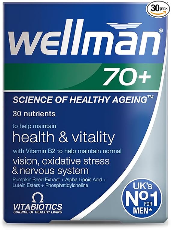 Vitabiotics Wellman 70+ 30 Tabs