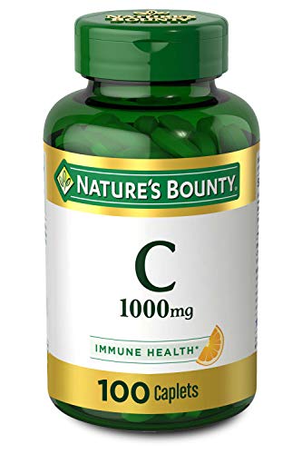 Vitamin C by Natures Bounty for immune support. Vitamin C 1000mg 100 Caplets