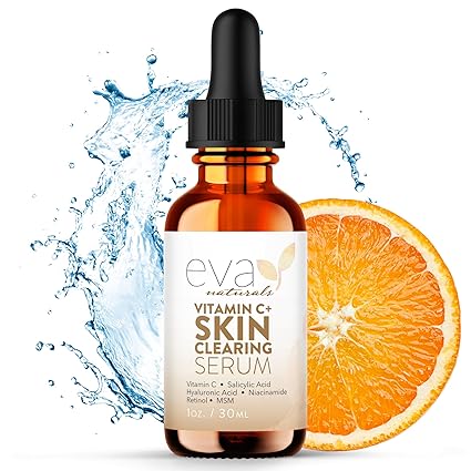 Vitamin C Plus Skin Clearing Serum With Hyaluronic Acid Serum, Retinol, Vitamin C Serum for Face - Anti-Aging Acne Serum for Face, Skin Repair, and Brightening Serum for Dark Spots (1 oz)