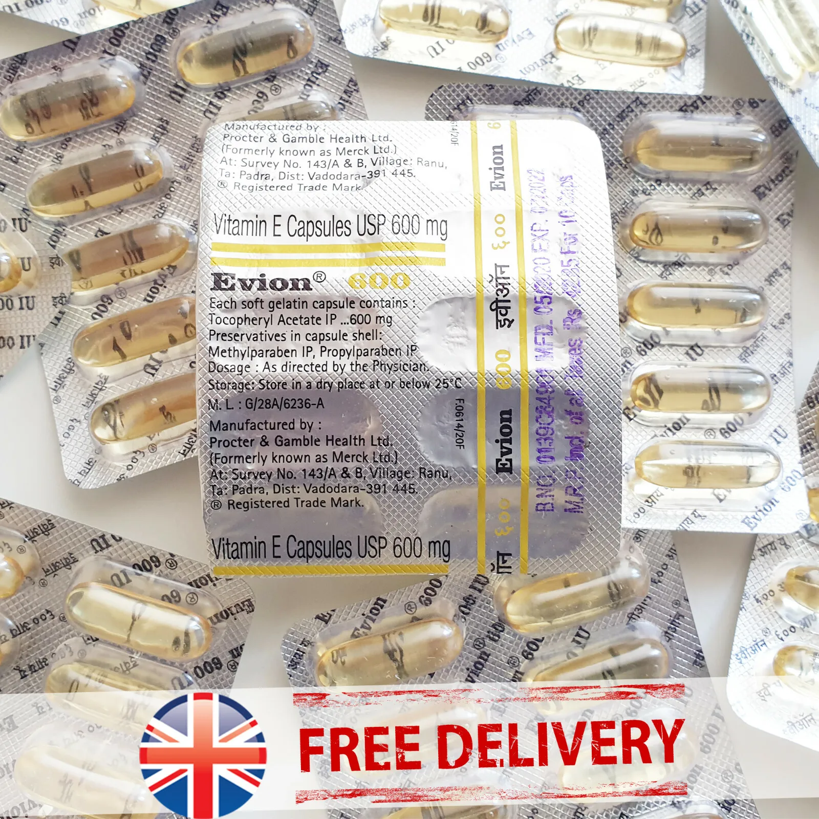 Vitamin E - Evion Capsules for Glowing Face Strong Hair Nails Glow Acne Wrinkles