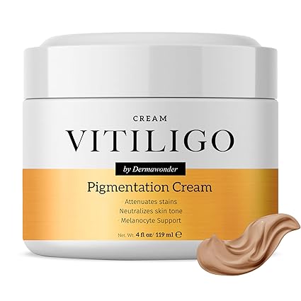 Vitiligo Dermawonder - Pigmentation Cream for Sun Damage, Reduce Stain & Neutralize Skin Tone, Deep Repair, Wrinkle Cream for Face - 4fl Oz/ 119 ml - Pack of 1