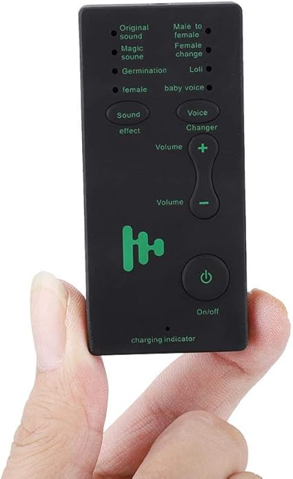 Voice Changer for Broadcast/Game,Portable Sound Card Sound Changer Mini Live Broadcast Voice Disguiser Live Broadcast Sound Card Fit for Mobile Phone/PC/Laptop/Games