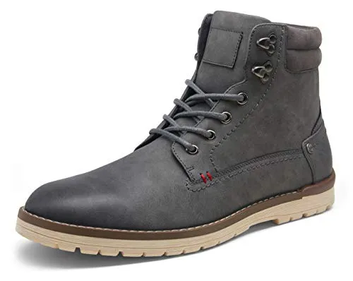 Vostey Men's Chukka Boots Motorcycle Casual Hiking Boot for Men(BMY671B Grey 10)