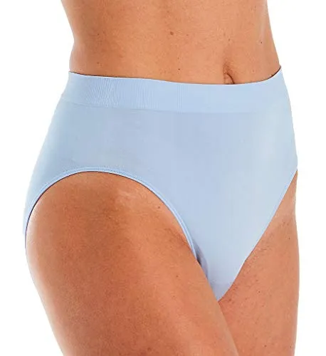 Wacoal Women's B-Smooth High-Cut Panty, Cashmere Blue, Medium