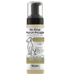 Wahl Canada No Rinse Shampoo for Dogs, Oatmeal Formula Shampoo in Coconut, Lime, Verbena to Condition Your DogÂS Coat, Relieves Itching, Waterless Shampoo, Foam Dispenser, 210ml, Model 59400
