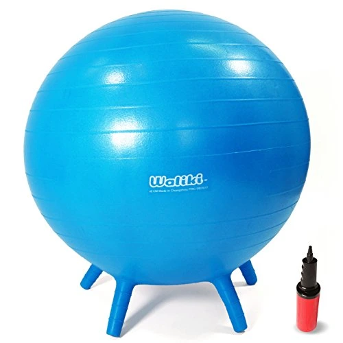 WALIKI Adult Size Chair Ball with Stability Legs | Balance Ball Chair School & Office | 30