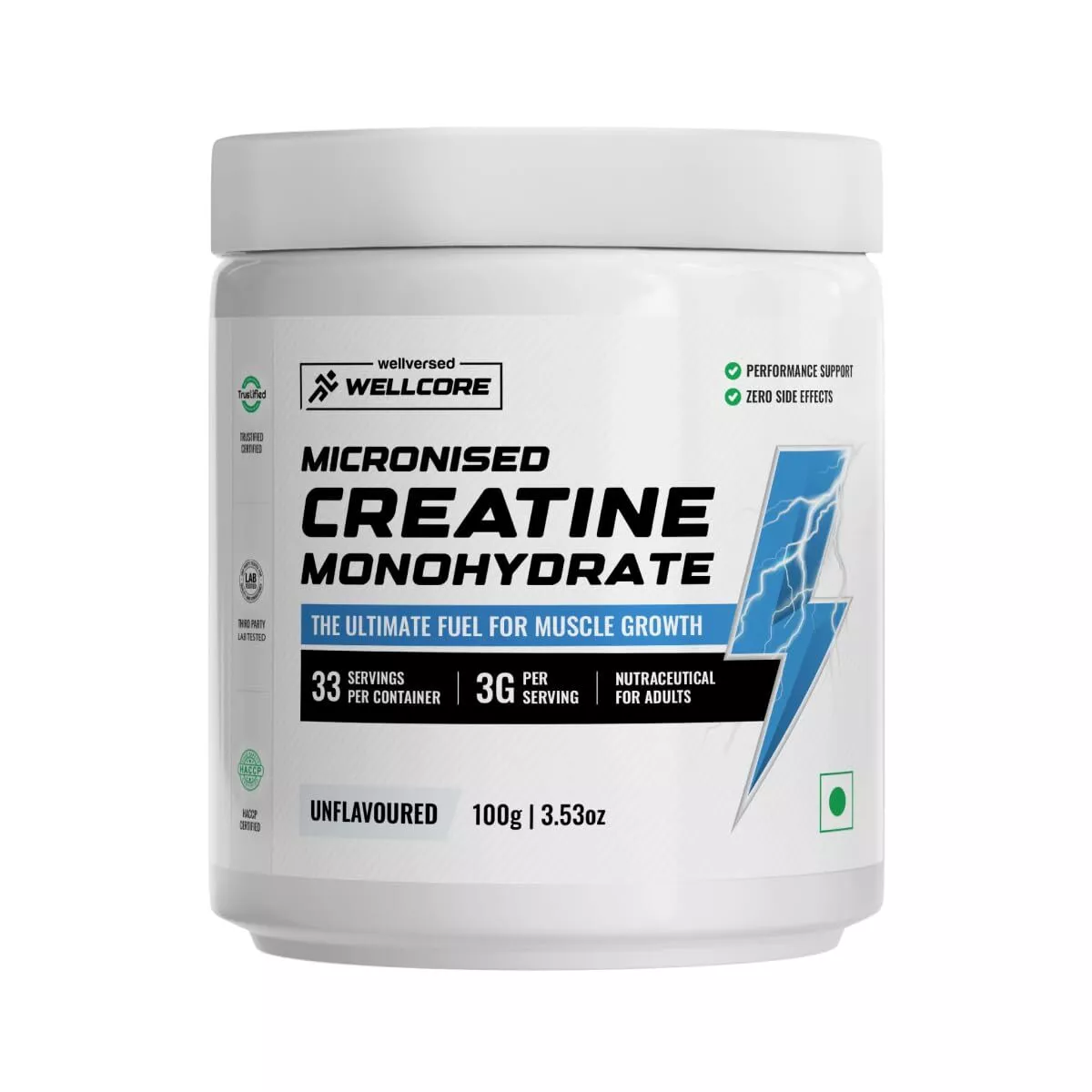 Wellcore - Pure Micronised Creatine Monohydrate Enhanced Muscle Strength & Power