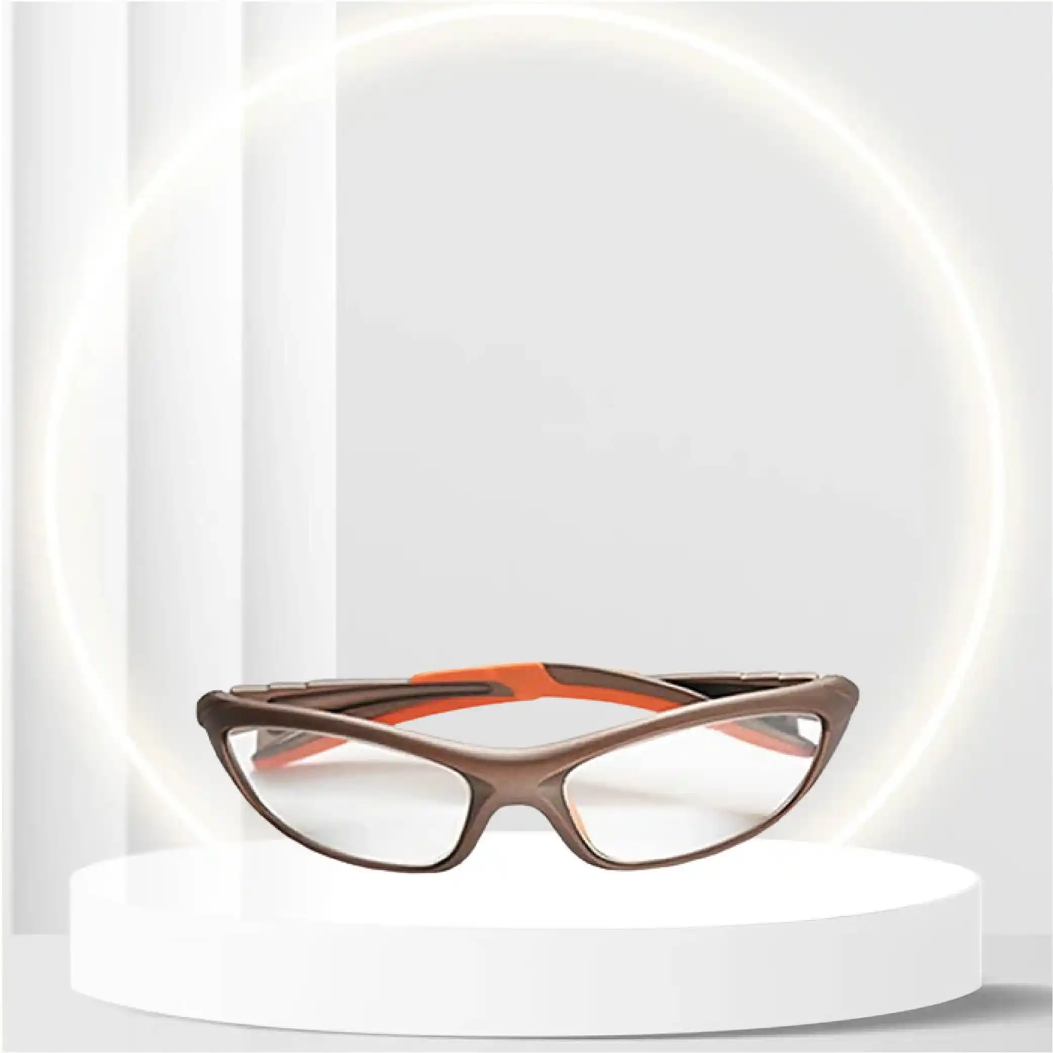 WFGZQ X-ray Radiation Leaded Protective Eyewear in Stylish Lightweight and Comfortable Wrap-Around Plastic Safety Frame Hug The Contour of Your Face Blocking Light from All Angles
