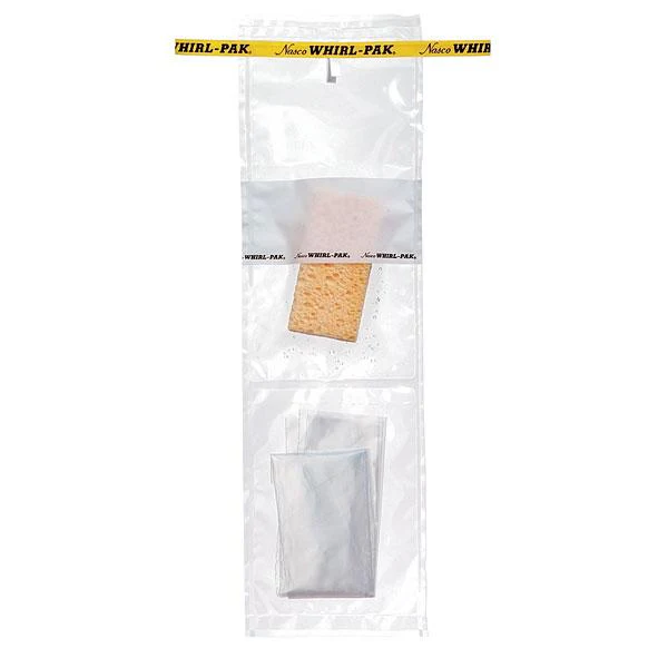 Whirl-Pak B01423 Hydrated Speci-Sponge Bags with Sterile Glove - 18 oz. (532 ml) - Box of 100