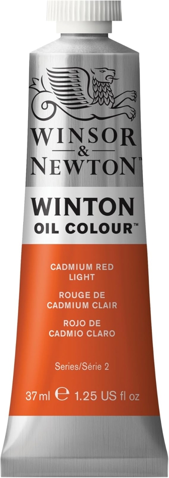 Winsor & Newton Winton Oil Color, 37ml (1.25-oz) Tube, Cadmium Red Light