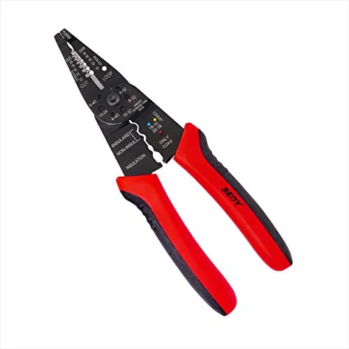 Wire Stripper, SEDY 10-22 AWG Wire Cutter/Crimper, 8-Inch Professional Handle Design Electrical Pliers