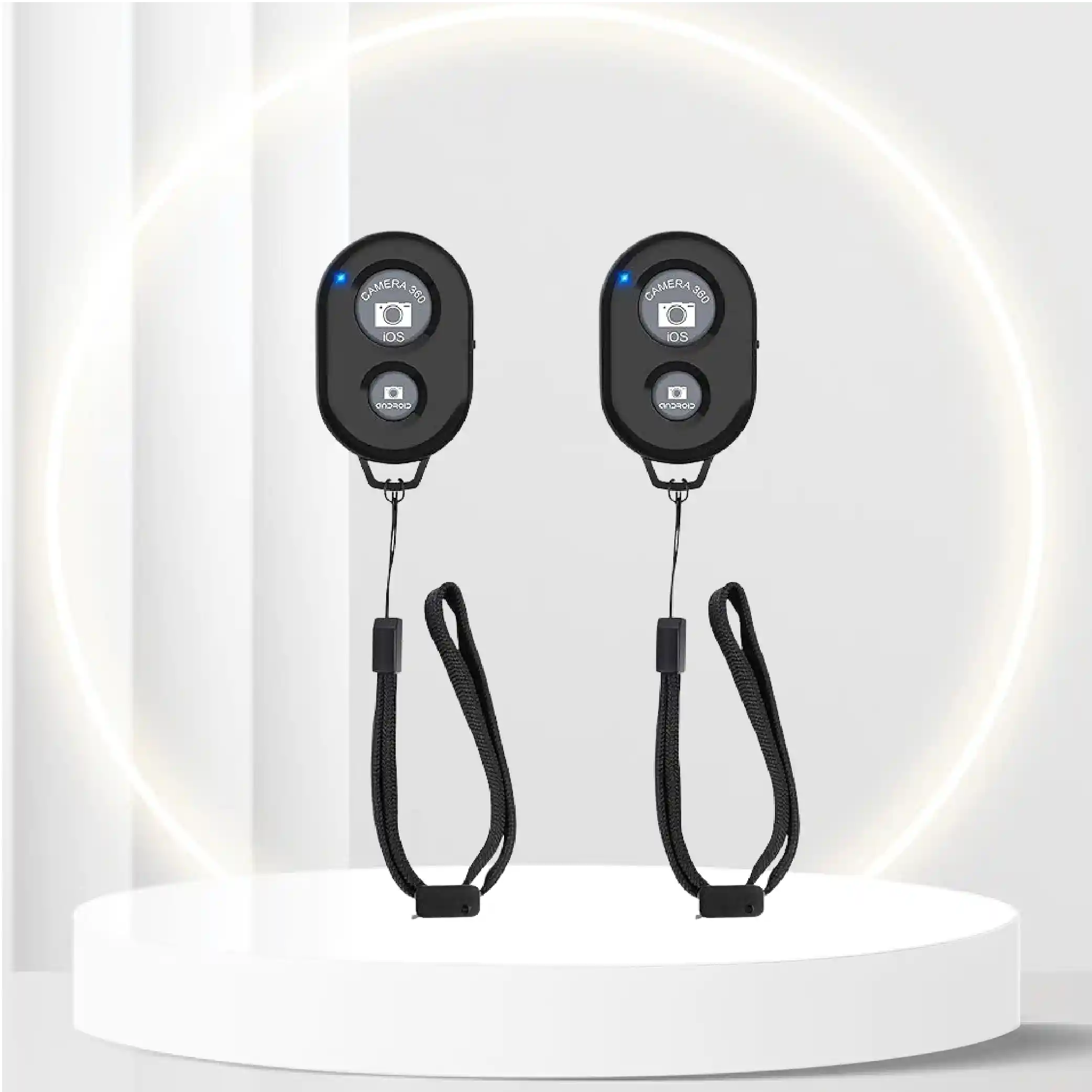 Wireless Camera Remote Shutter for Smartphones (2 Pack), zttopo Wireless Phone Camera Remote Control Compatible with iPhone/Android Cell Phone - Create Amazing Photos and Selfies, Wrist Strap Included