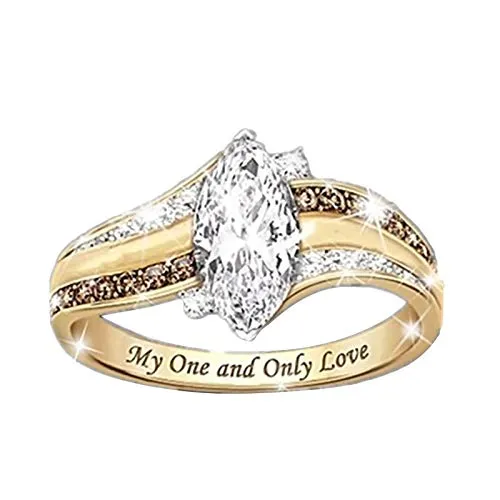 Women Diamond Band Rings Wedding Engagement Anniversary Promise Ring Bridal Sets