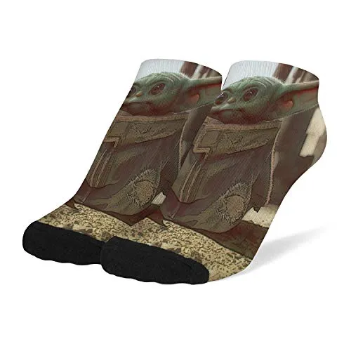 Women's Baby-Yoda-design-poster- Crew Socks ComfortAnkle Socks Soft Sports Compression Sock Outdoor Socks