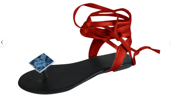 WQJNWEQ Sandals Women's Breathable Snake Print Colorblock Ankle Strap Thong Flat Sandals Sales