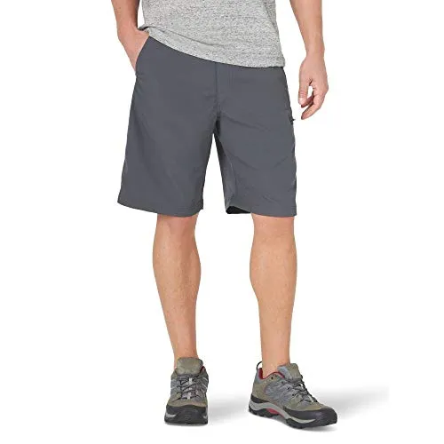 Wrangler Authentics Men's Side Elastic Utility Short, Carbonite, 36