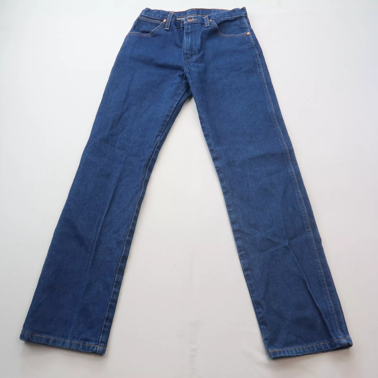 Wrangler Mens 13MWZ Cowboy Cut Jeans Size 30 x 33 Dark Wash Western Denim