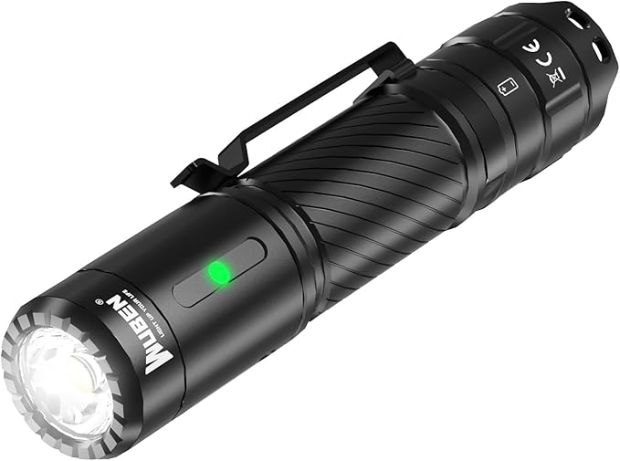 WUBEN C3 Rechargeable Flashlights 1200 High Lumens Super Bright, LED Tactical Flashlight Powered EDC Flash Light IP68 Waterproof, 6 Light Modes for Camping, Emergency, Outdoor