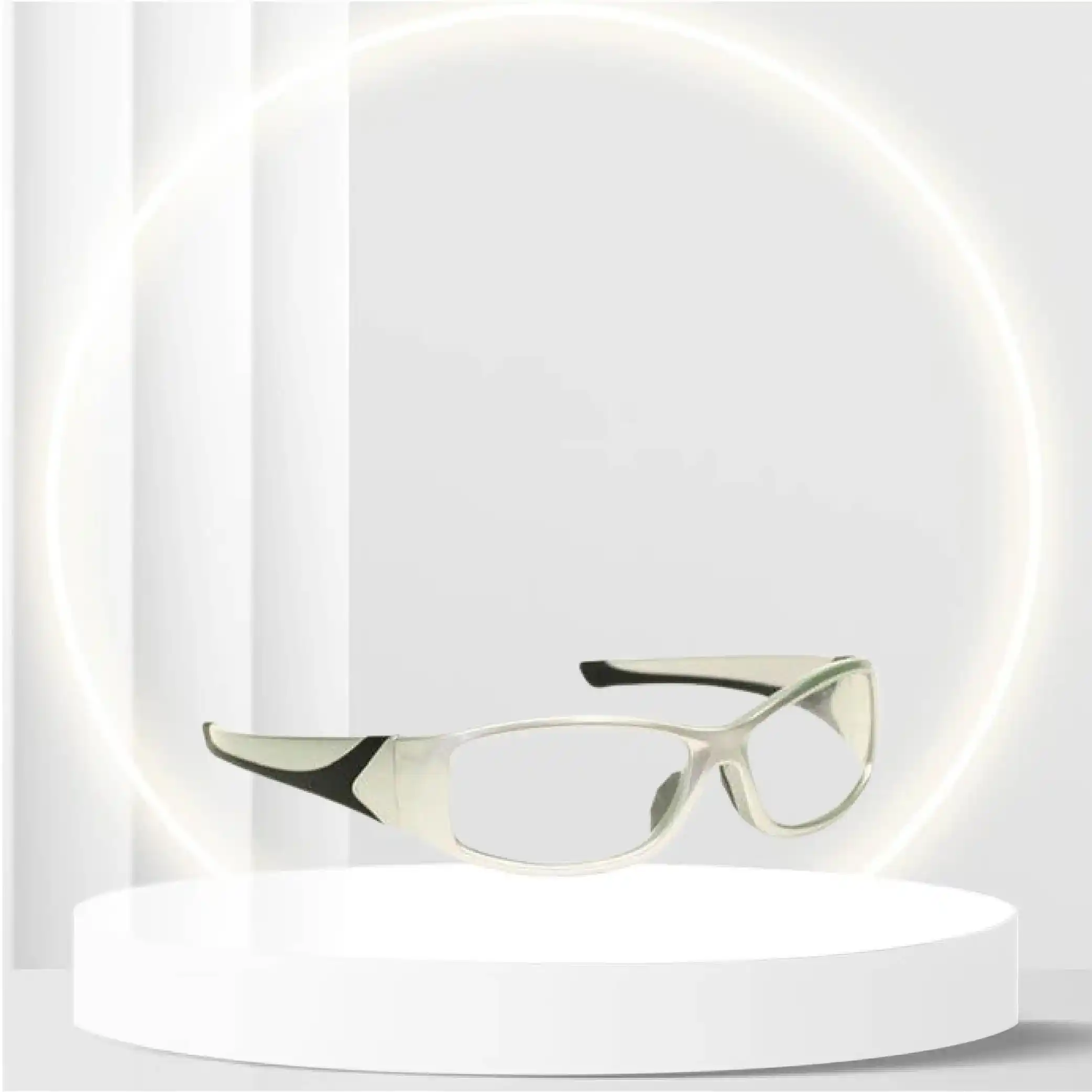 X-ray Radiation Leaded Protective Eyewear in Stylish, Lightweight and Comfortable Wrap-around Plastic Safety Frame That Is Designed to Hug the Contour of Your Face Blocking Light From All Angles